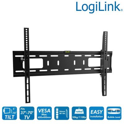 Soporte TV de Pared, inclinación -10º/+5º, 37-70'', 50 kg LogiLink BP0018