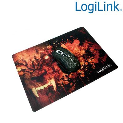 Alfombrilla Gaming ultra fina''Glimmer'', Diseño Lobo LogiLink ID0141