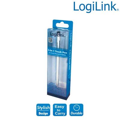 Boligrafo Touch Pen para Smartphone, Tablet, plata Logilink AA0041