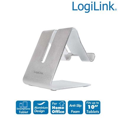 Soporte para smartphone y tablet, aluminio Logilink AA0122