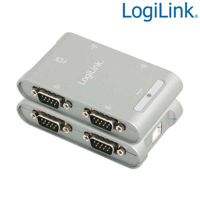 Conversor USB 2.0 a Serie (RS232) de 4 Puertos LogiLink AU0032