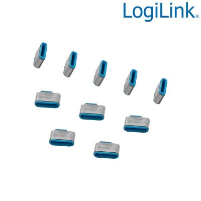 Bloqueo de puertos USB-C (10 cerraduras, sin llave) LogiLink AU0053