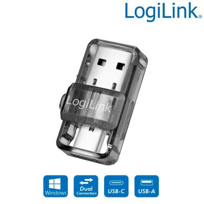 Adaptador USB-A / USB-C Bluetooth 5.0 USB 3.2 Gen 1, 10 m Logilink BT0054