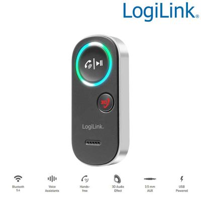 Receptor de audio Bluetooth 5.4 con micrófono incorporado LogiLink BT0068
