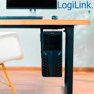 Soporte CPU bajo mesa o fijacion en Pared, Giratorio LogiLink EO0005