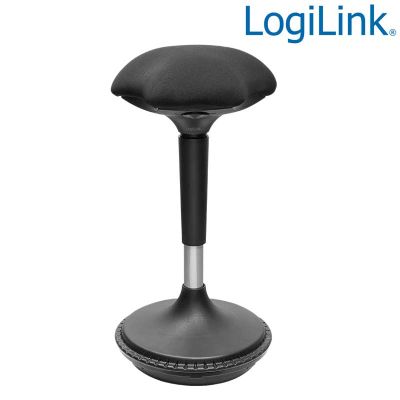 Taburete oscilante, altura ajustable para escritorio de pie y sentado, asiento móvil LogiLink EO0011