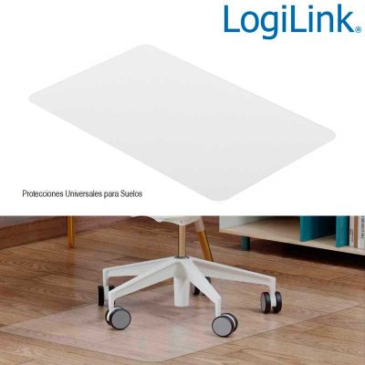 Alfombrilla protectora de suelo, 120 x 75cm, resistente al agua, transparente LogiLink EO0084