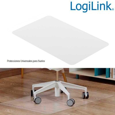 Alfombrilla protectora de suelo, 120 x 90cm, resistente al agua, transparente LogiLink EO0085