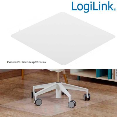 Alfombrilla protectora de suelo, 117 x 120cm, resistente al agua, transparente LogiLink EO0086