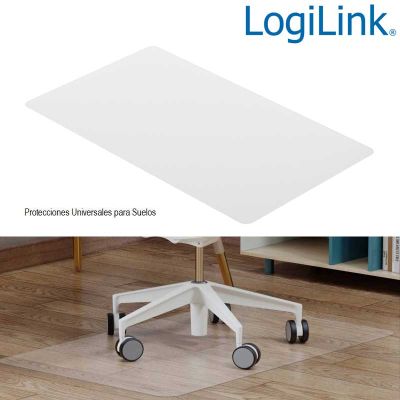 Alfombrilla protectora de suelo, 117 x 200cm, resistente al agua, transparente LogiLink EO0087