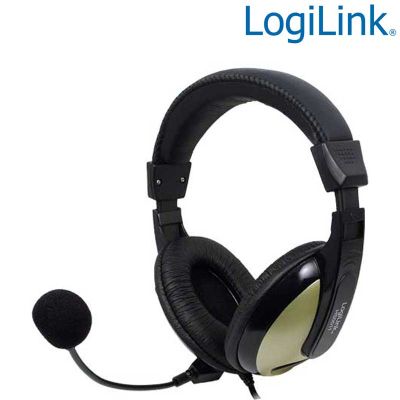 Auriculares Estereo con microfono, alta comodidad Logilink HS0011A