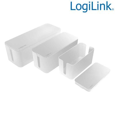 Juego de 3 Cajas organizador de cables, Blancas Logilink KAB0078