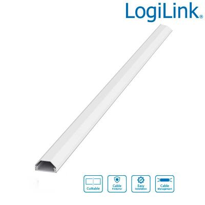 Canaleta para cables 750 x 33 x 18mm, color blanco, Aluminio LogiLink KAB0115