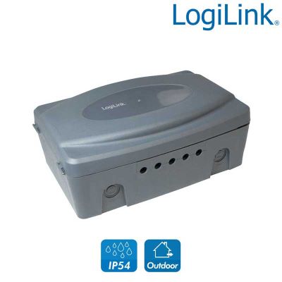 Caja eléctrica exterior con protección IP54, Gris LogiLink LPS223