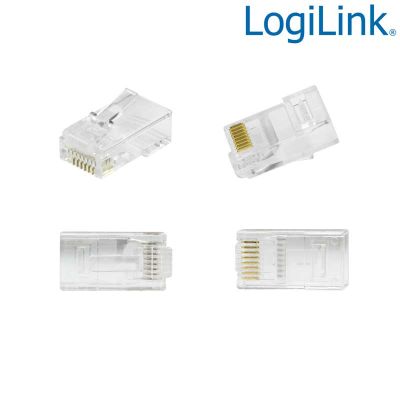50 Conectores RJ45 UTP Cat.6 Macho ''Pass Through'' LogiLink MP0027