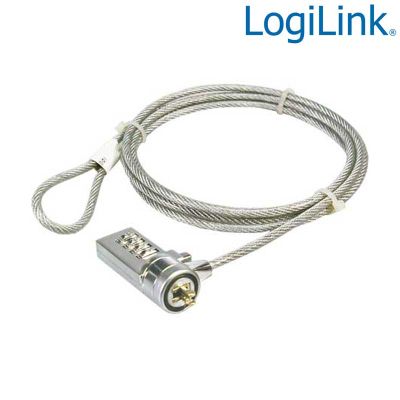 Cable antirrobo portatil con combinacion 4 cifras LogiLink NBS002