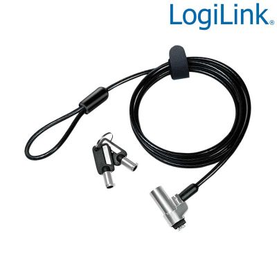 Cable antirrobo para portátil ranura nano con 2 llaves Logilink NBS013