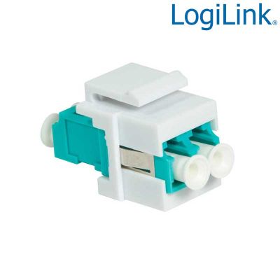 Acoplador Keystone en linea LC Duplex Multimodo Hembra-Hembra LogiLink NK0031