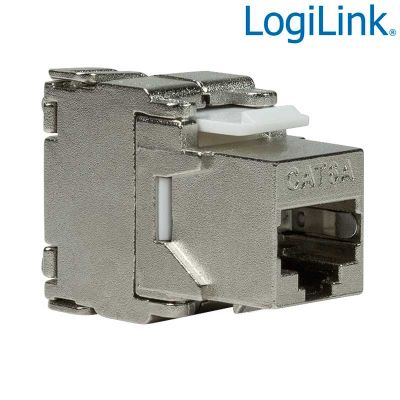 Conector Hembra RJ45 STP Cat.6A Keystone Sin Herramientas 180º LogiLink NK4001