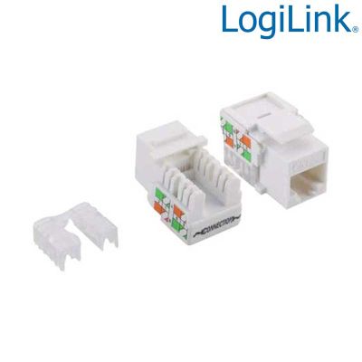 Conector Hembra RJ45 UTP Cat.5e Keystone 90º Punch Down LogiLink NK4006
