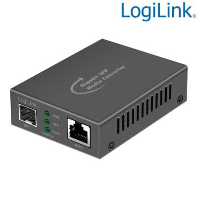 Convertidor de medios Gigabit RJ45 a SFP LogiLink NMC001