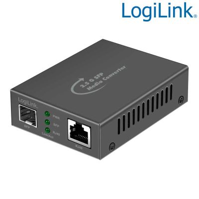 Convertidor de medios de 2,5 Gigabit RJ45 a SFP LogiLink NMC002