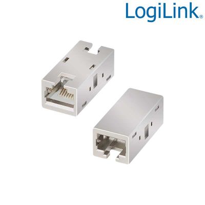 Acoplador en linea Cat.6A STP, 360°, para uso industrial LogiLink NP0067