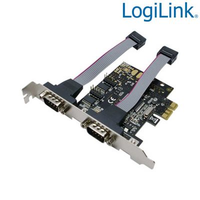 Tarjeta PCI Express de 2 Puertos RS-232 Logilink PC0031