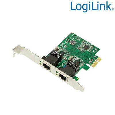 Tarjeta PCI Express de 2 puertos Gigabit 10/100/1000Mbs LogiLink PC0075
