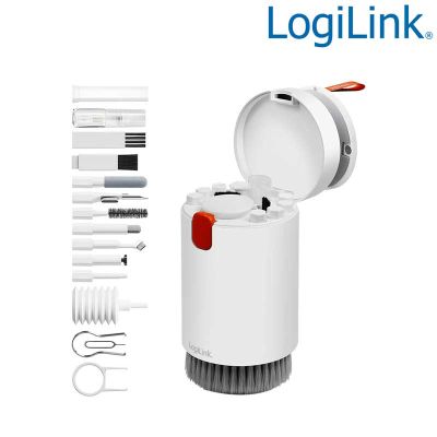 Kit de limpieza 20 en 1 para auriculares, teclados, cámaras, teléfonos, pantallas LogiLink RP0025
