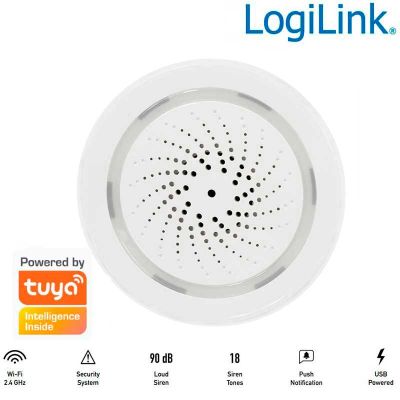 Alarma inteligente Wi-Fi, compatible con Tuya LogiLink SH0110