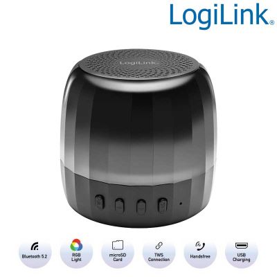 Altavoz Bluetooth 5.2 TWS con slot microSD Logilink SP0064