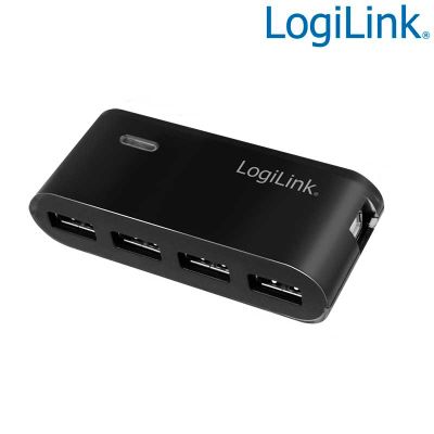 Hub USB 2.0 de 4 Puertos,Negro LogiLink UA0085