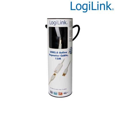 12m Cable Amplificador USB 2.0 Tipo A Macho-Hembra LogiLink UA0092