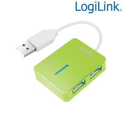 Hub USB 2.0 de 4 Puertos Verde ''Smile '' LogiLink UA0138
