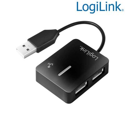 Hub USB 2.0 de 4 Puertos Negro ''Smile '' LogiLink UA0139