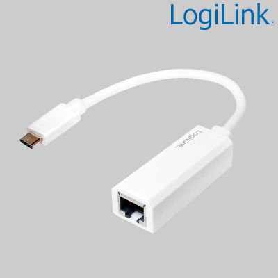 Cable Adaptador USB 3.1 Tipo C a Ethernet Gigabit Blanco LogiLink UA0238