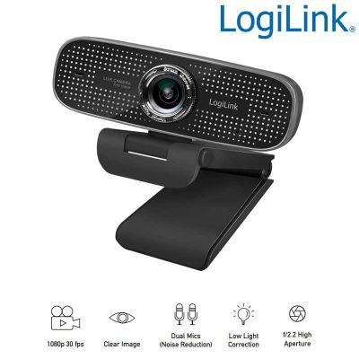 Webcam USB Angulo Visión 100º 1920x1080p FULL HD Logilink UA0378