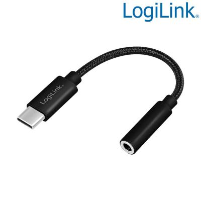 Adaptador de cable USB tipo C a jack de audio de 3,5 mm, 13 cm LogiLink UA0398