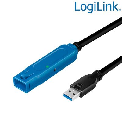 30m Cable Amplificador USB 3.2 (Gen1) 5 Gbps, USB A Macho-Hembra LogiLink UA0401