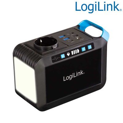 Estación eléctrica portátil, 80W, 24.000mAh IP20, Panel luz led LogiLink PPS0080