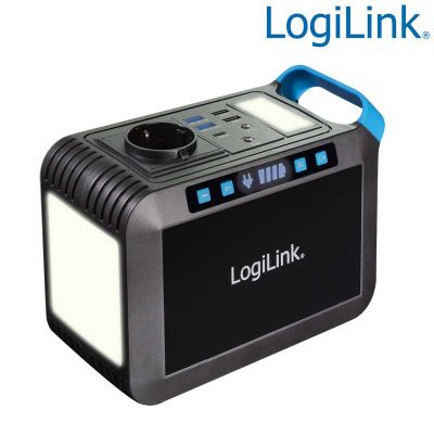 Estación eléctrica portátil, 300W, 64.000mAh IP20, Panel luz led LogiLink PPS0301